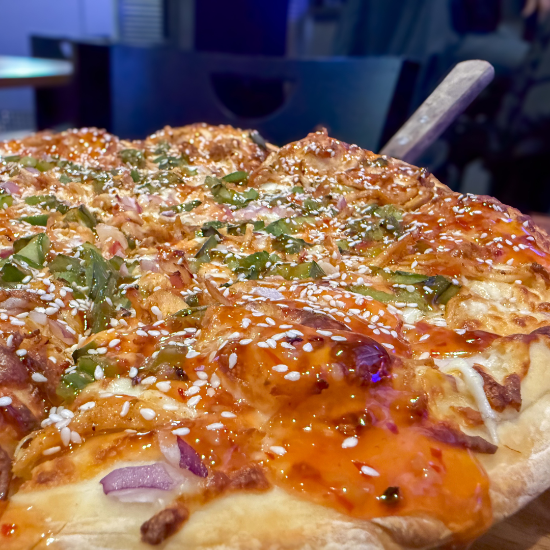 Oriental Chicken Pizza.