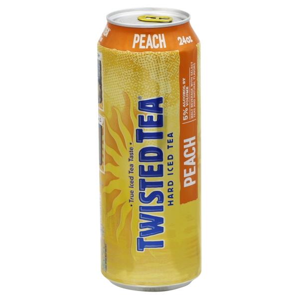 Twisted Tea Peach, Hard Iced Tea - Beer - 24oz Can.