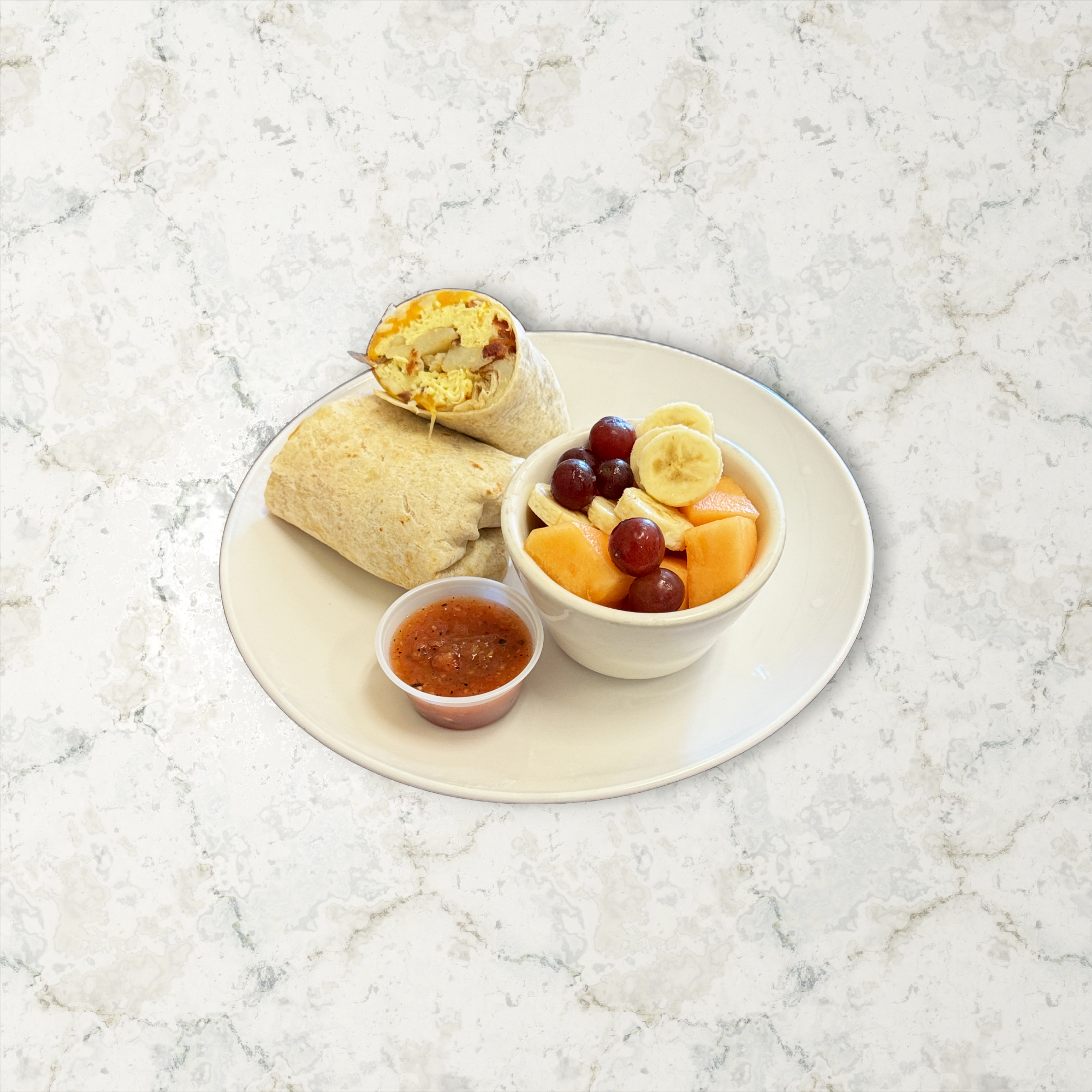 CHORIZO BREAKFAST BURRITO.