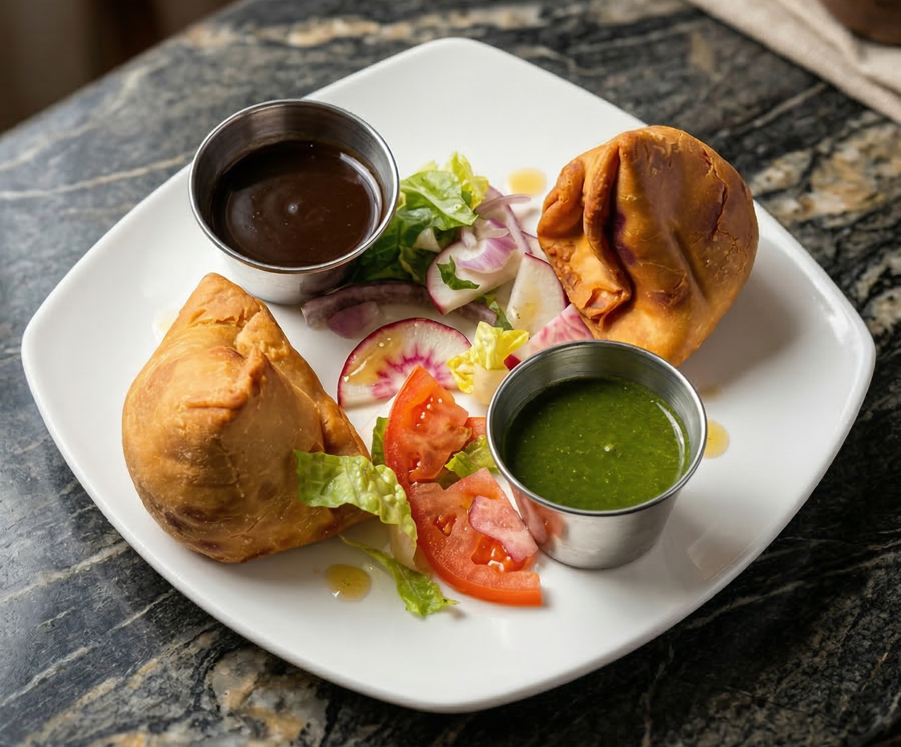 Vegetable Samosa.