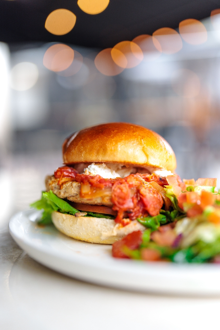 Homemade Turkey Burger.