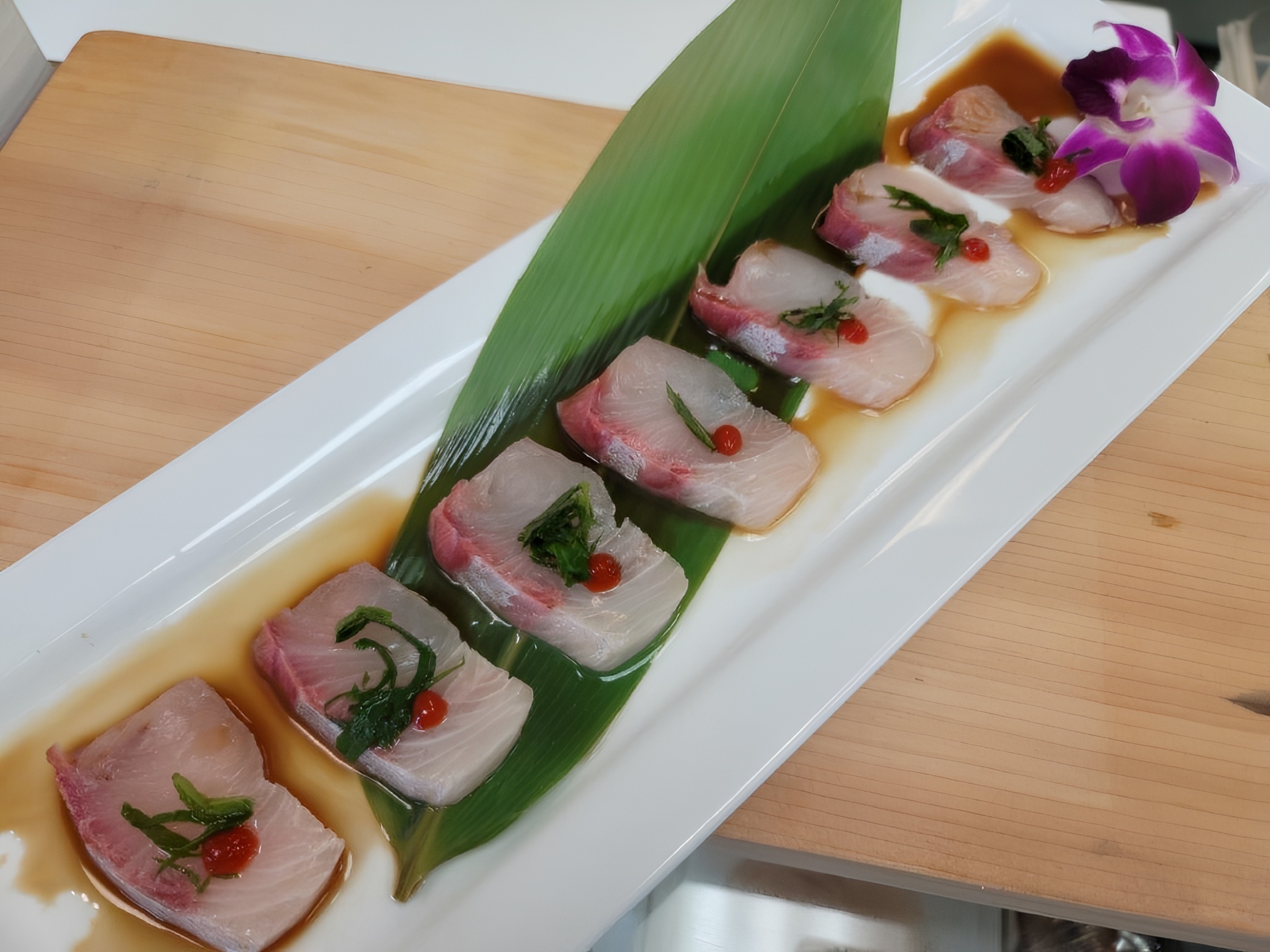 SA2-AMBER JACK CARPACCIO.