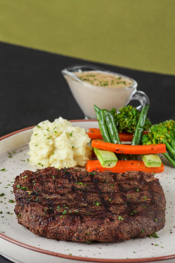 8oz FLAT IRON STEAK.
