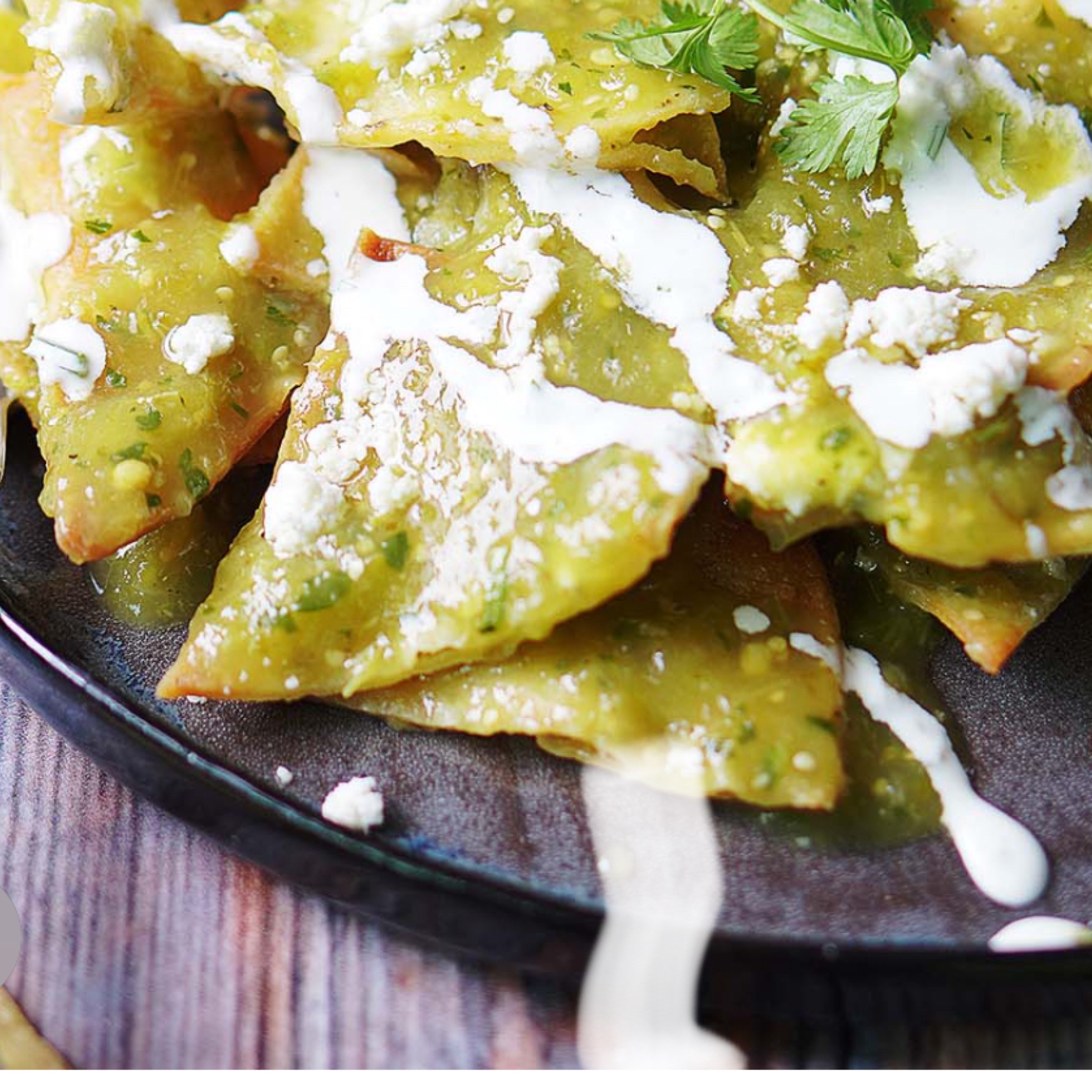 CHILAQUILES DURANGO VERDES.