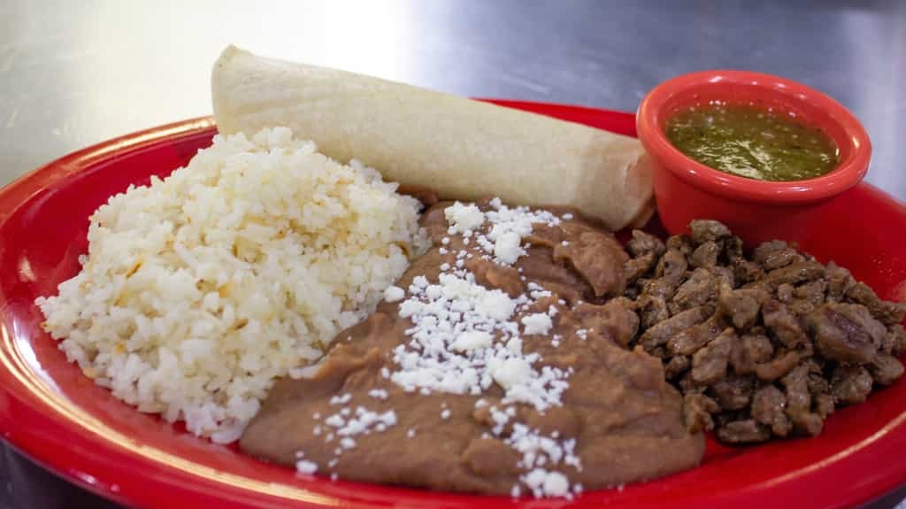 Steak Taco Plate.