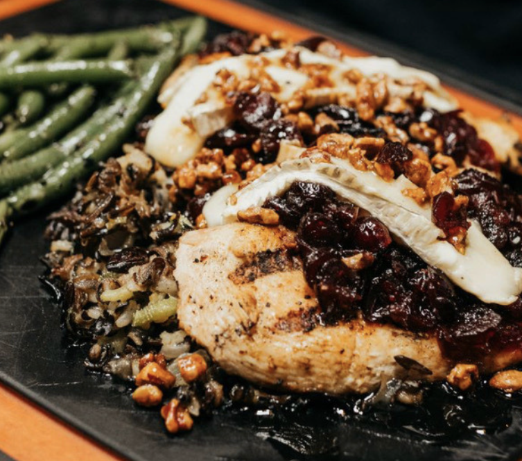 Cranberry Pecan Chicken.
