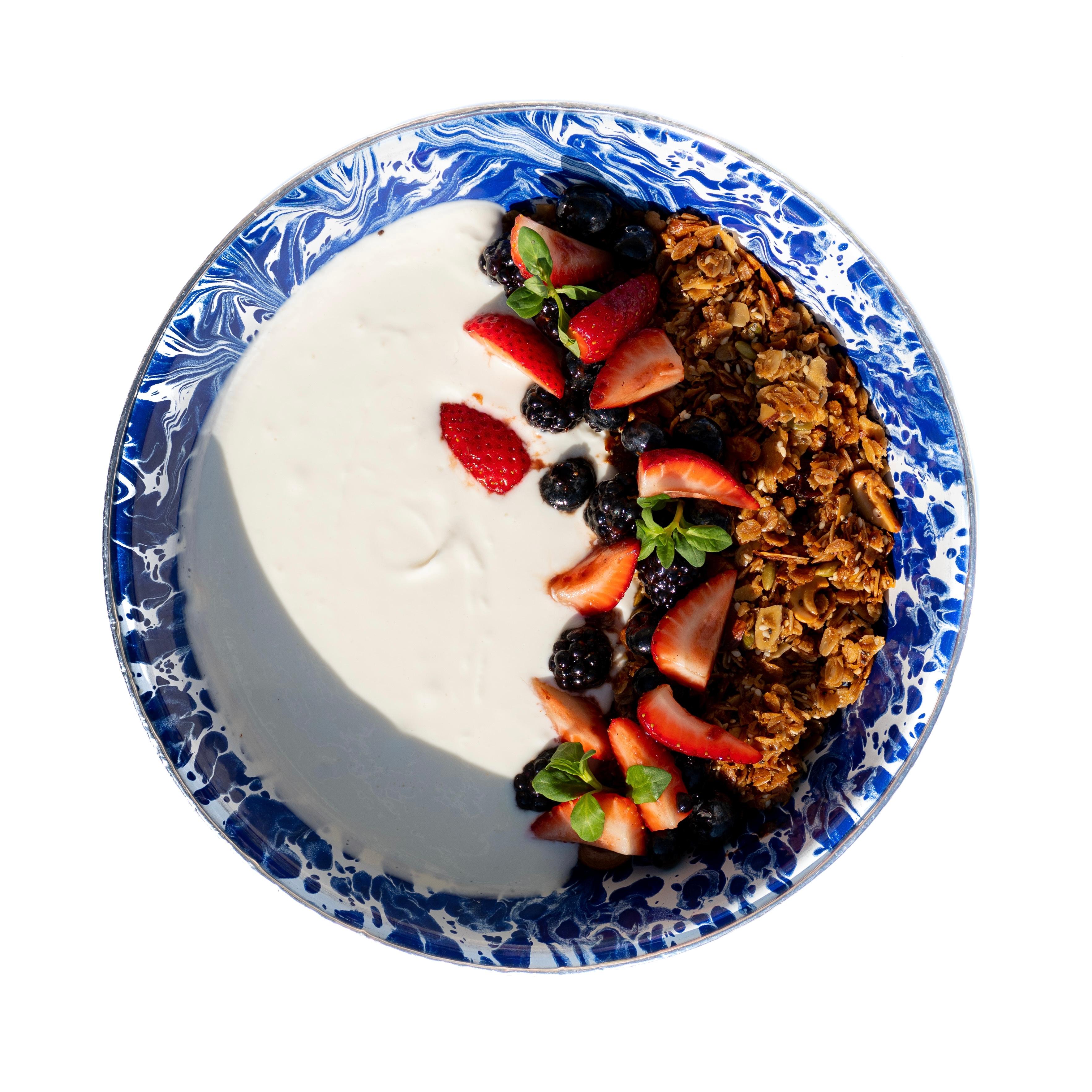 Seeded Coconut Granola With Berries