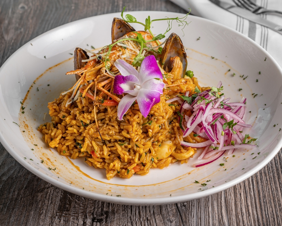 Arroz con mariscos.