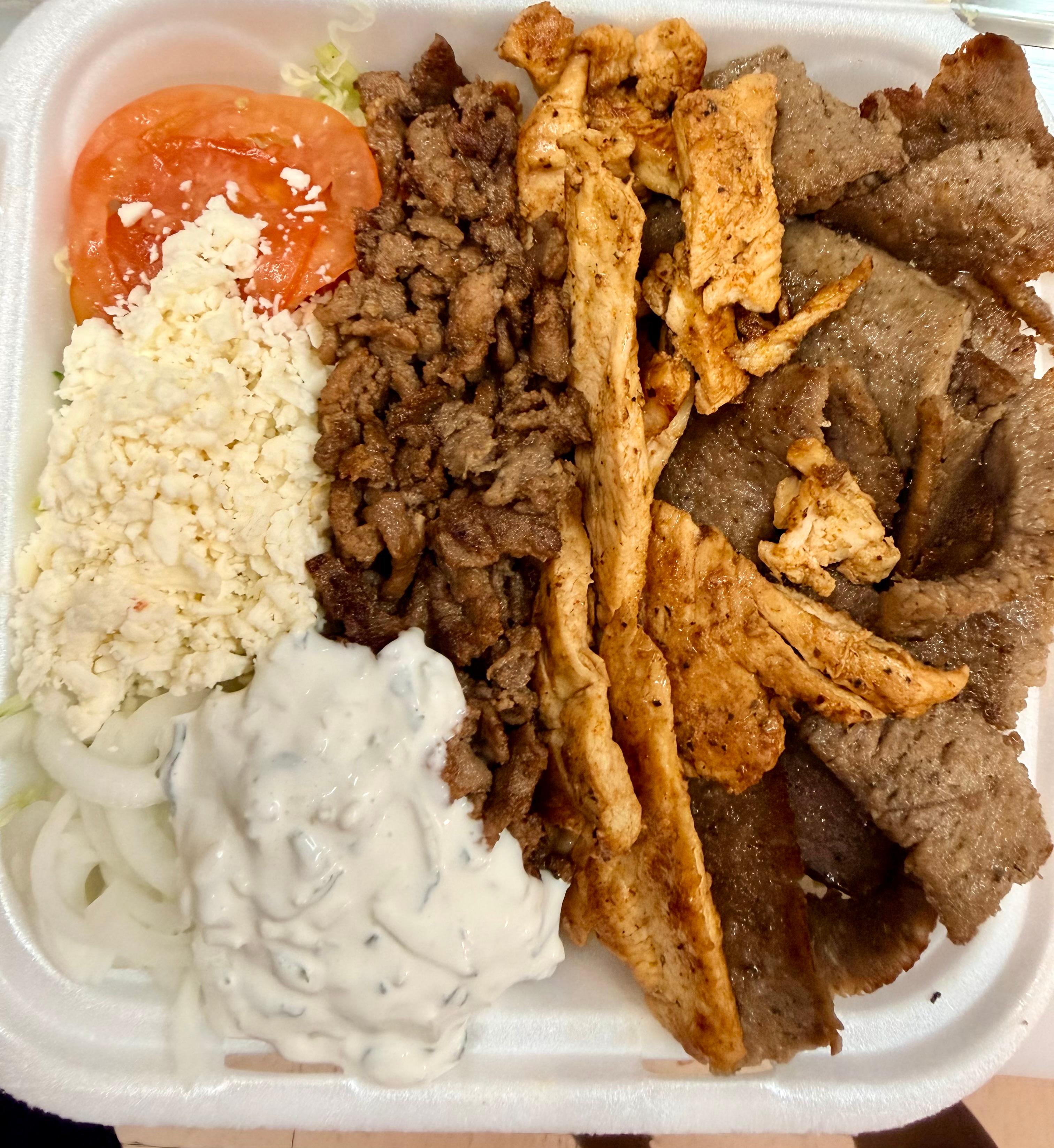 All Meats Gyro Platter.