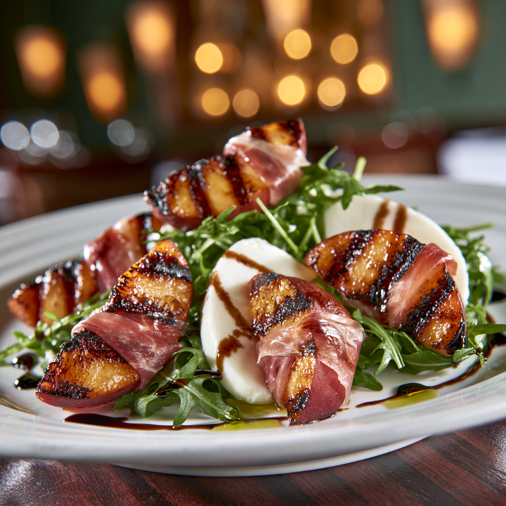 Grilled Peach & Prosciutto.
