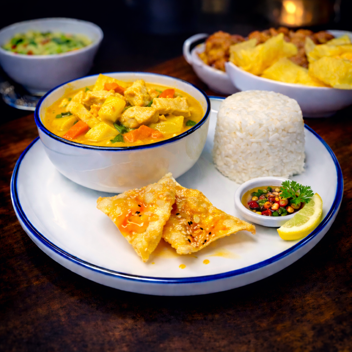 L-Yellow Curry+ Rice.