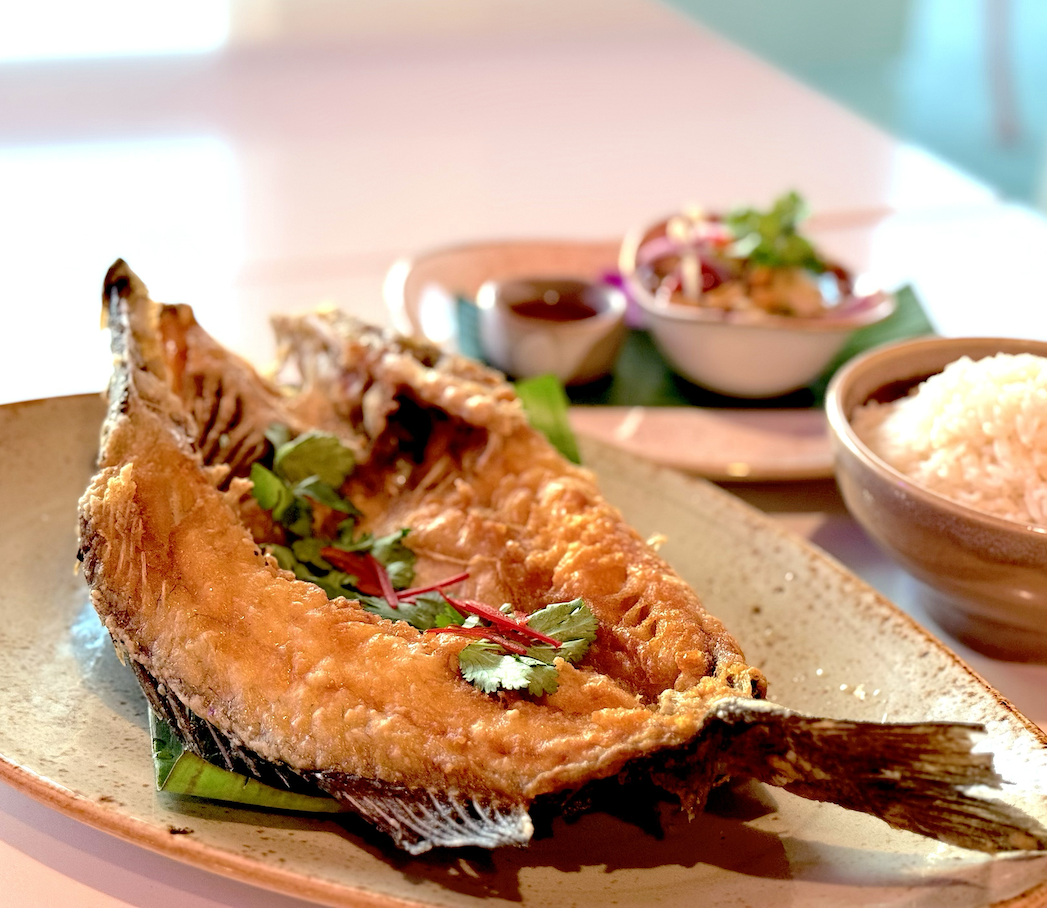 Crispy Whole Sea Bass.