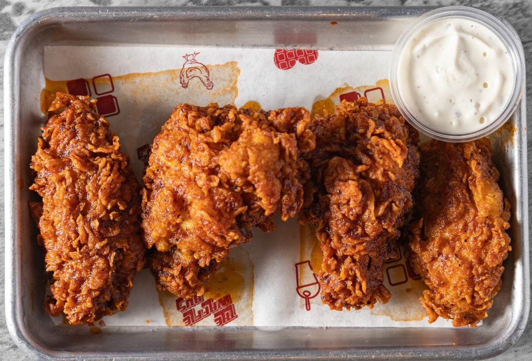 4 HOT Honey Wings Only.