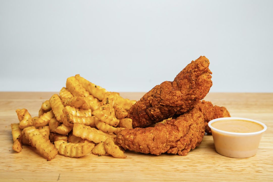 Mu's #2 - 2 Tenders W/ Fries.