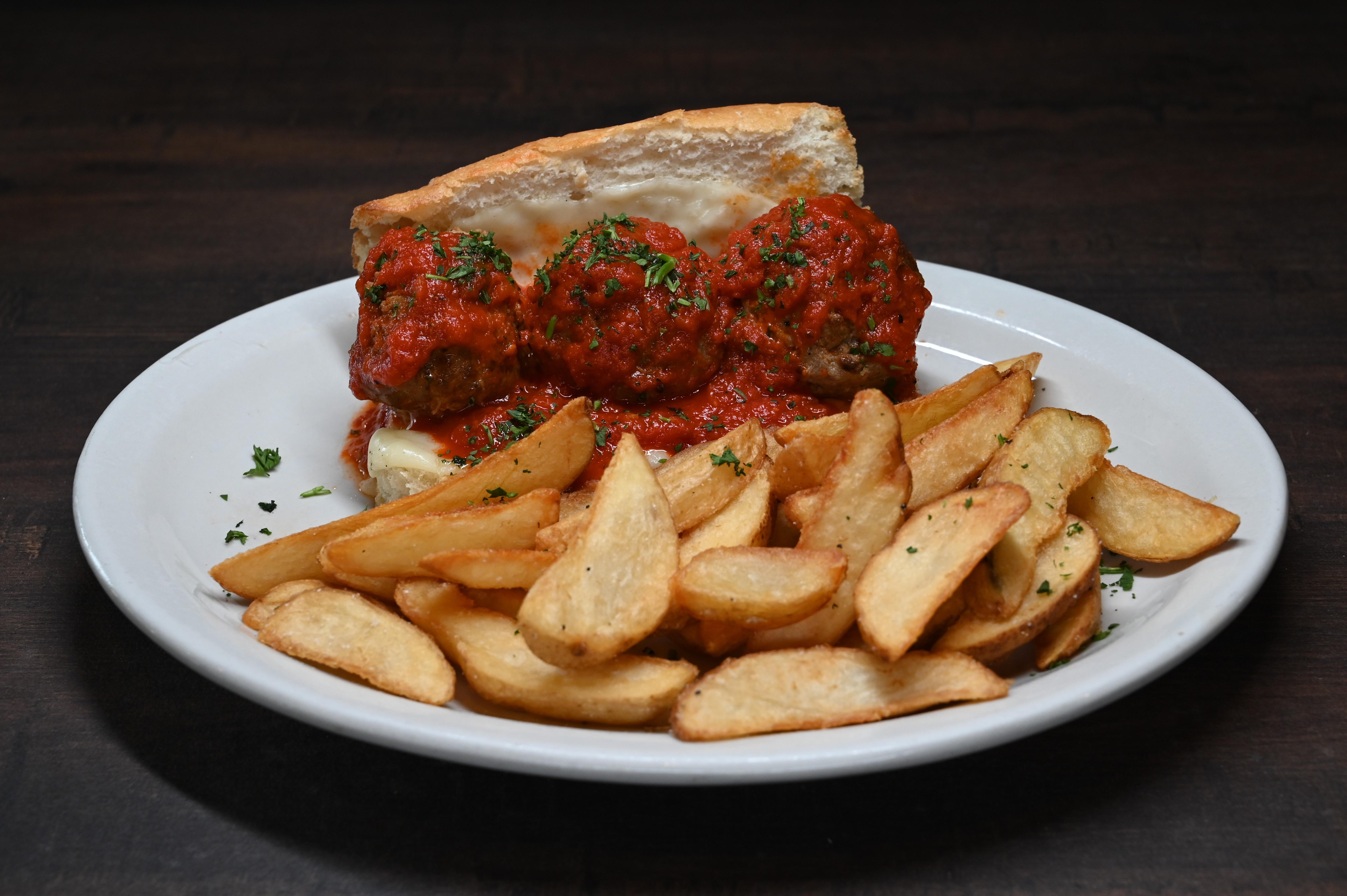 Classic Meatball Sandwich.
