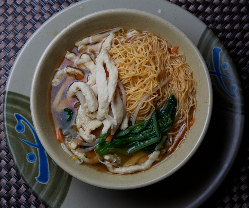 Shredded Chicken Noodle Soup.