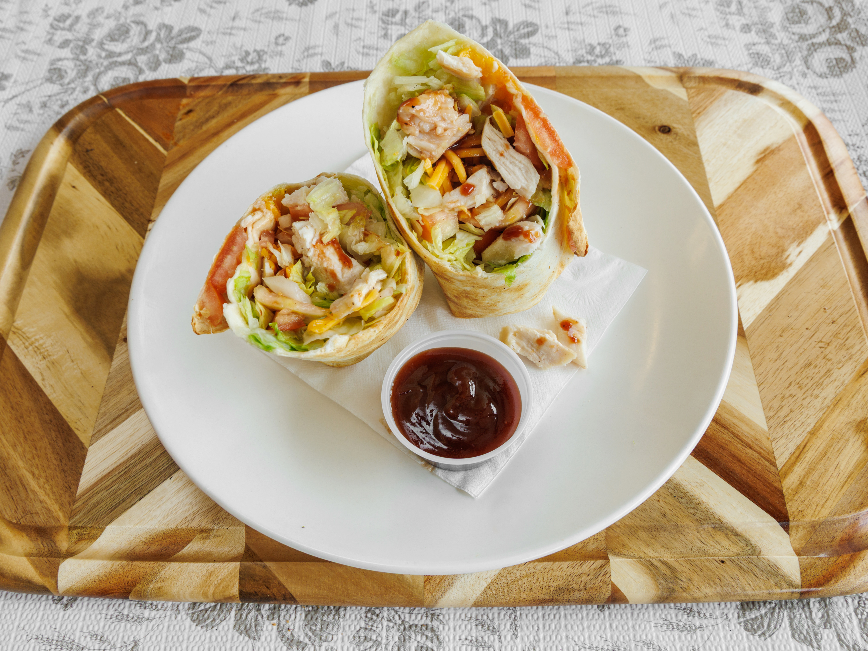 BBQ Chicken Wrap.
