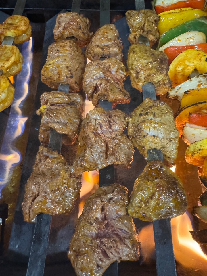 Add extra Steak kabob.