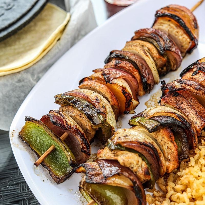 Brochetas.