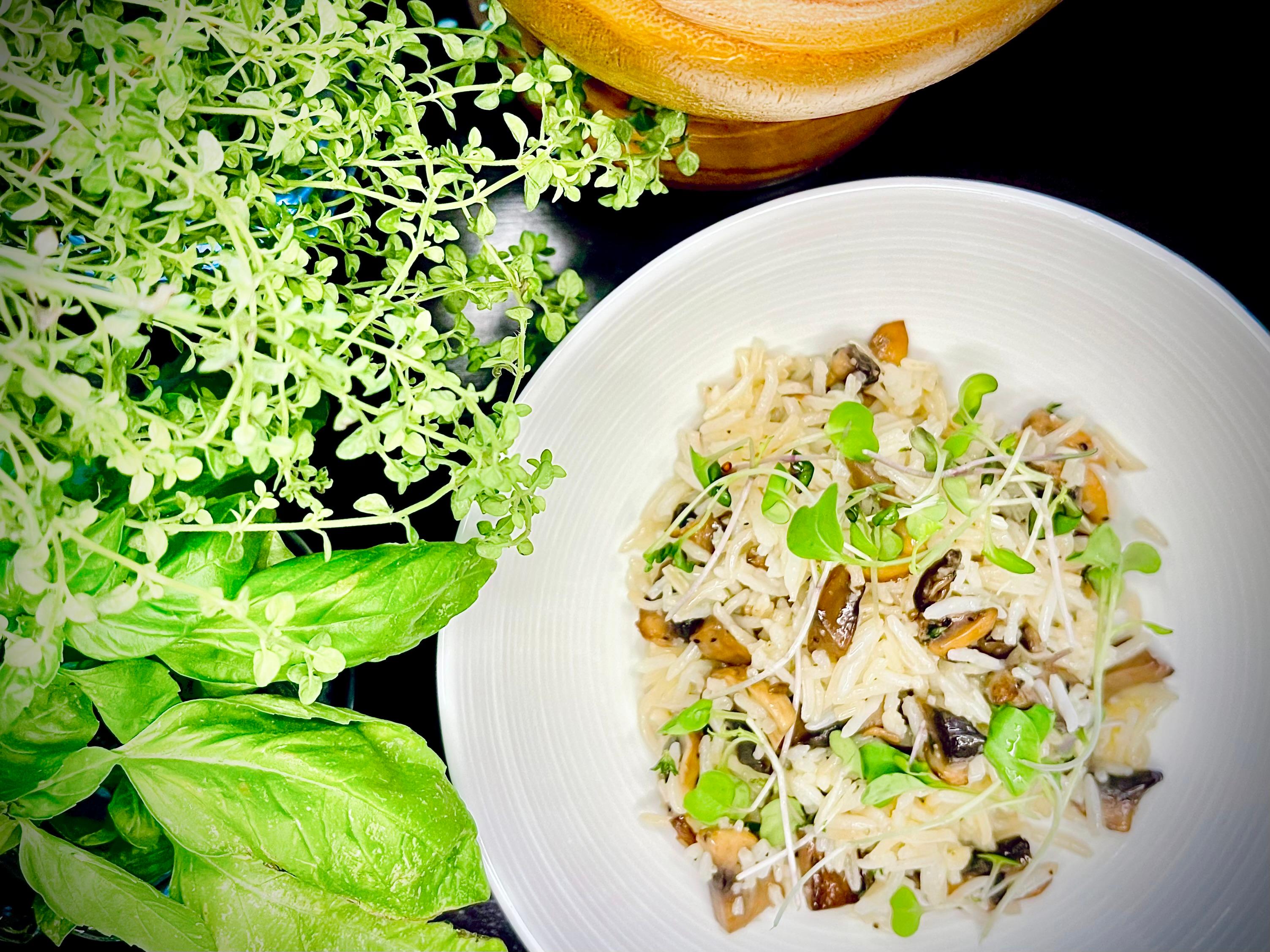 Mushroom Herb Rice.
