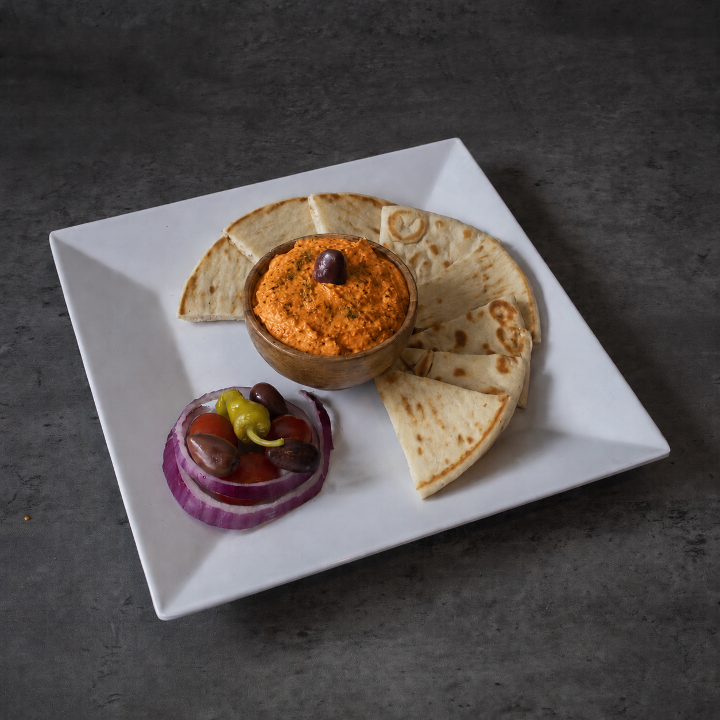 Red Pepper & Feta Spread Appetizer.