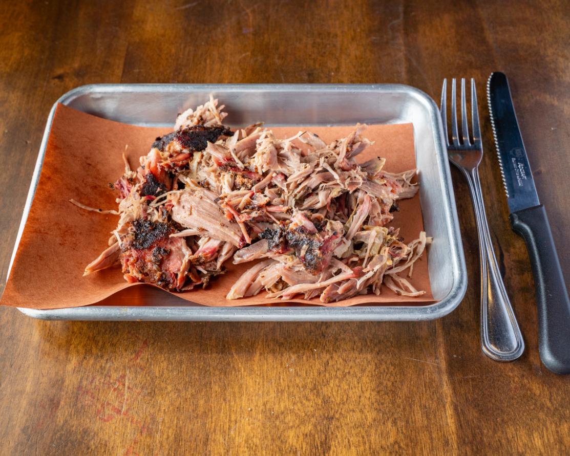 Pulled Pork wedges.