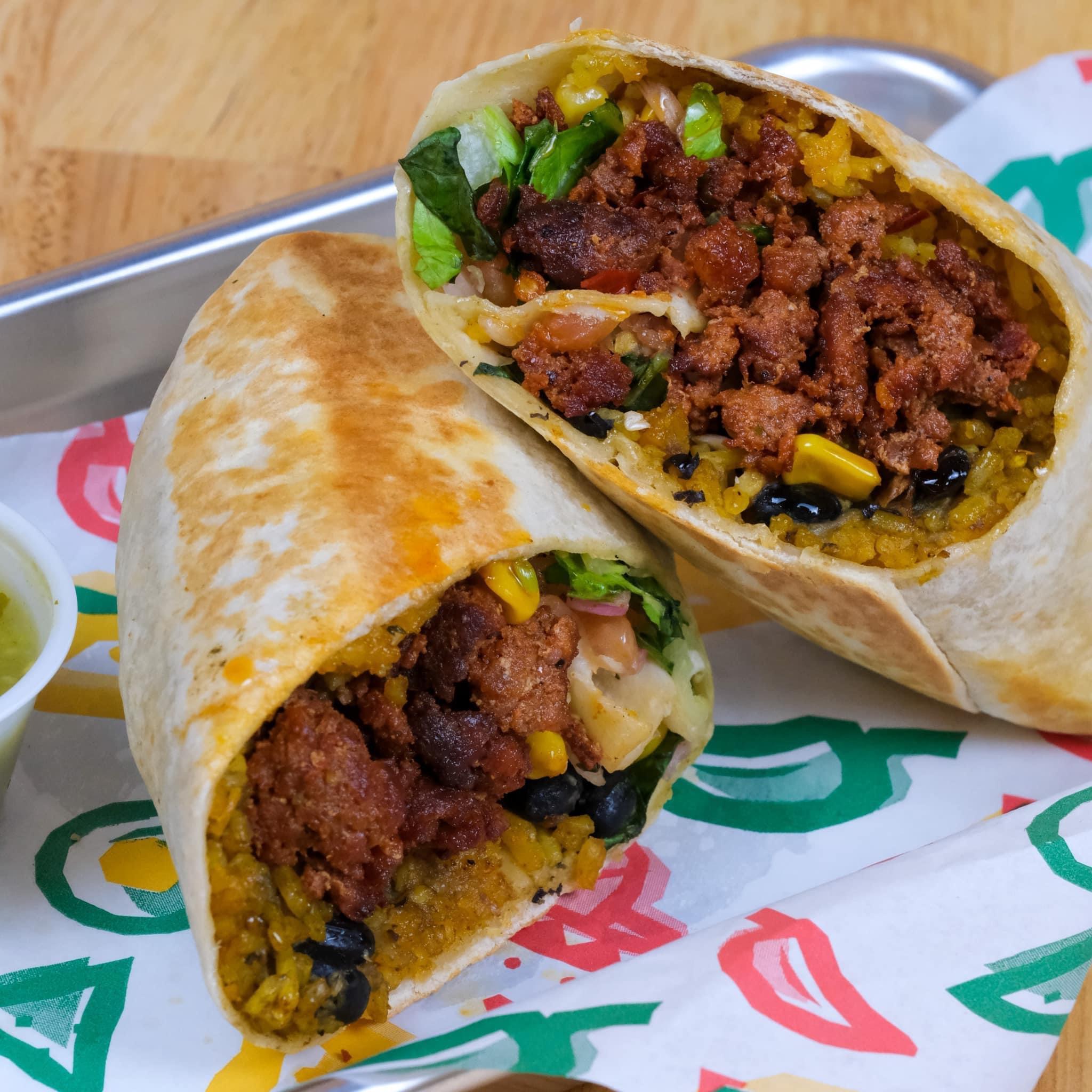 Ground Beef Burrito.