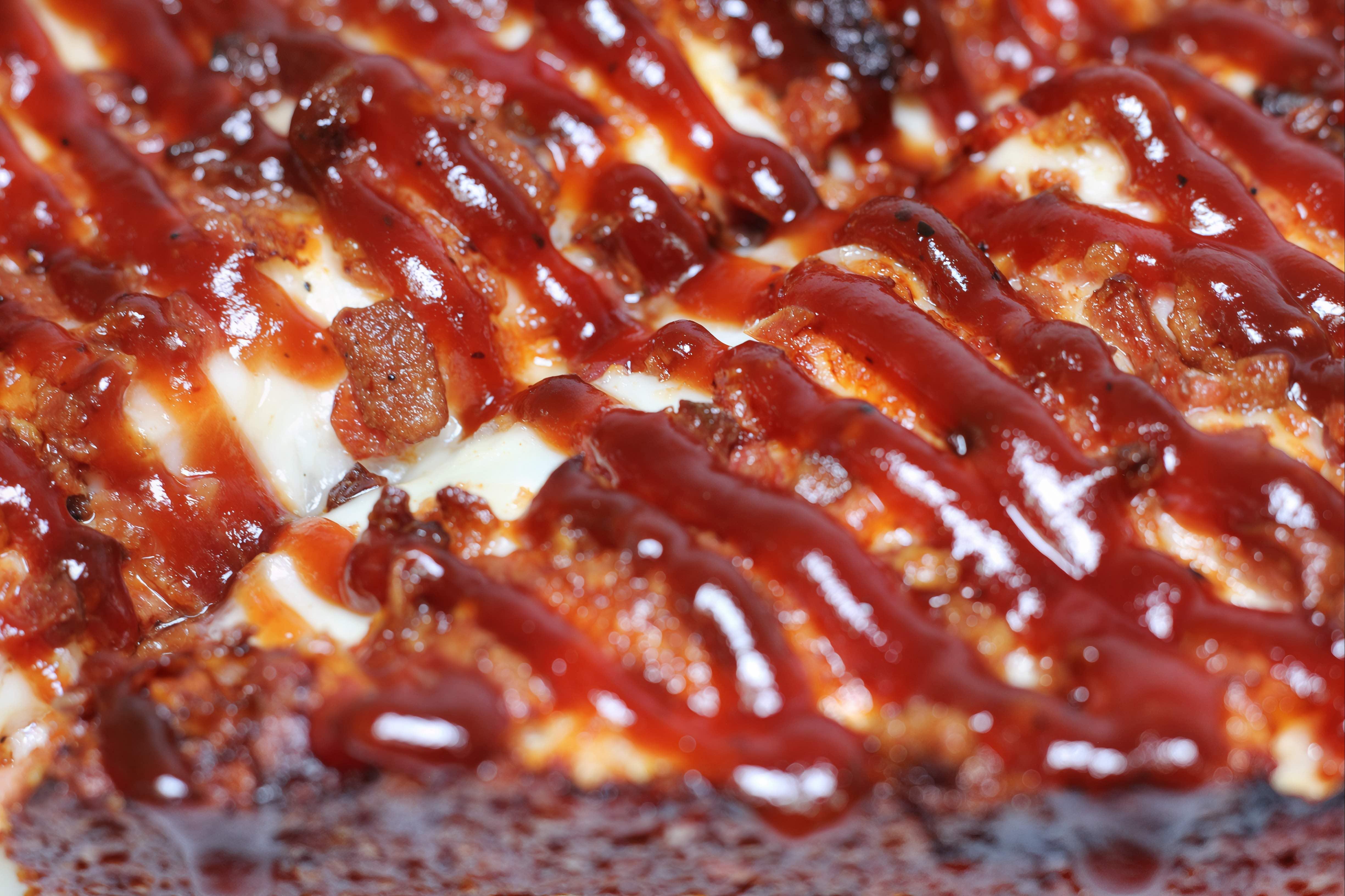 6x6 BBQ Chicken Pizza.