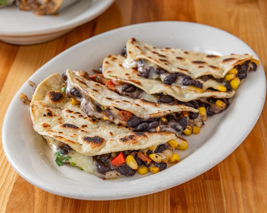 Corn & Black Bean Quesadilla.