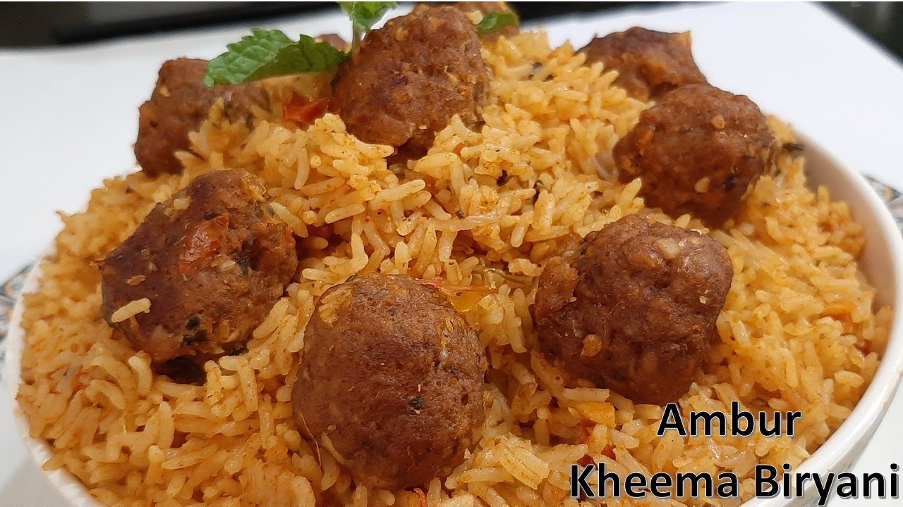 Ambur Biriyani - Veg Kheema.