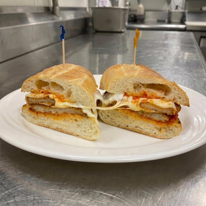 Veal Parmigiana Sub.