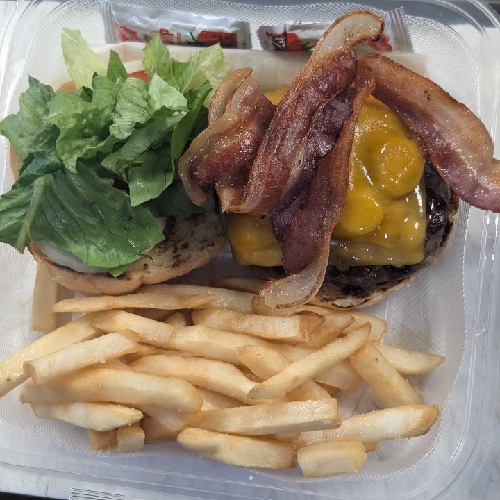 Bacon Cheeseburger & Fries.