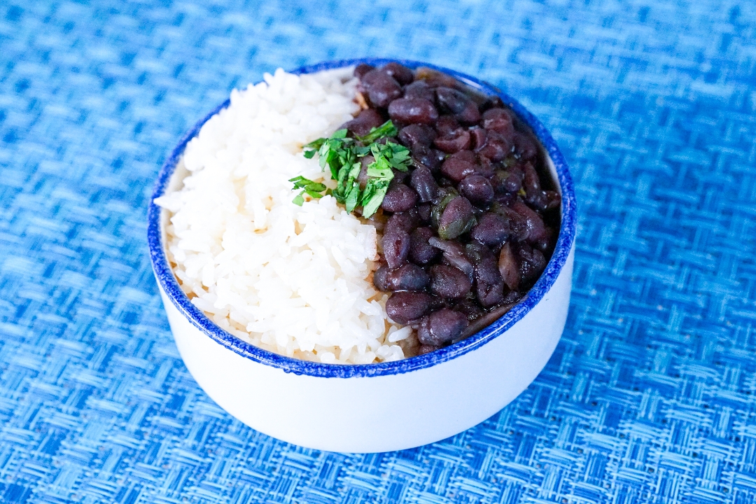 White Rice & Black Beans.