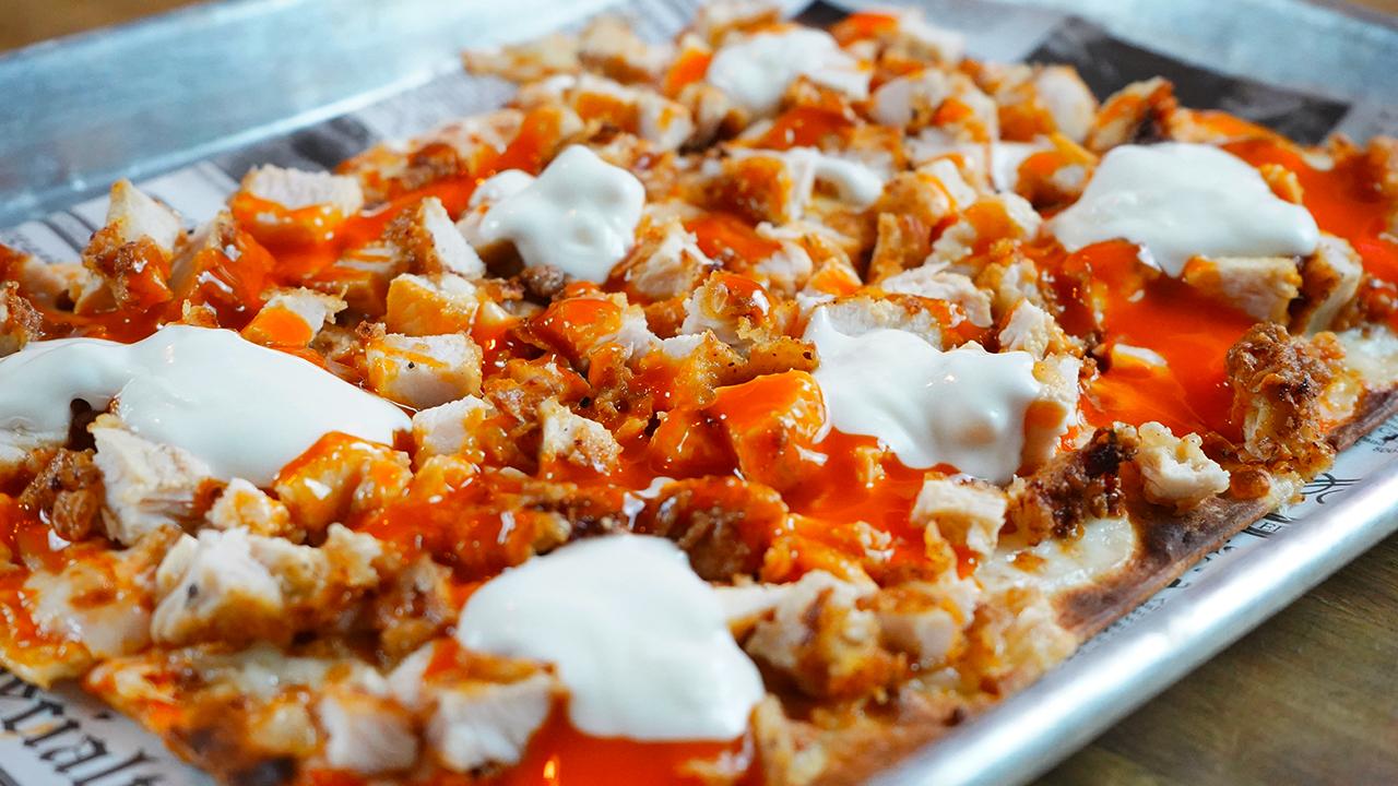 Buffalo Chicken Flatbread.