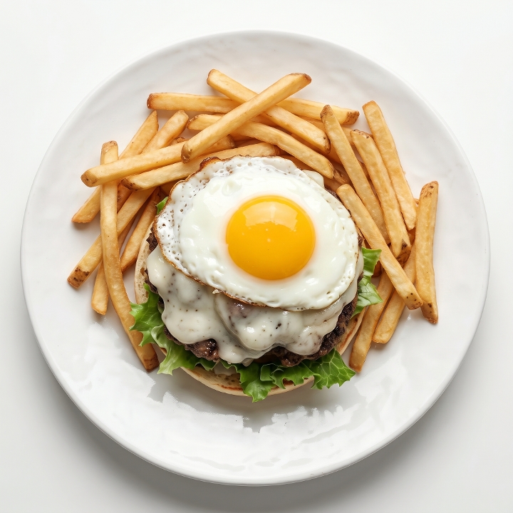 Mushroom Swiss Burger.