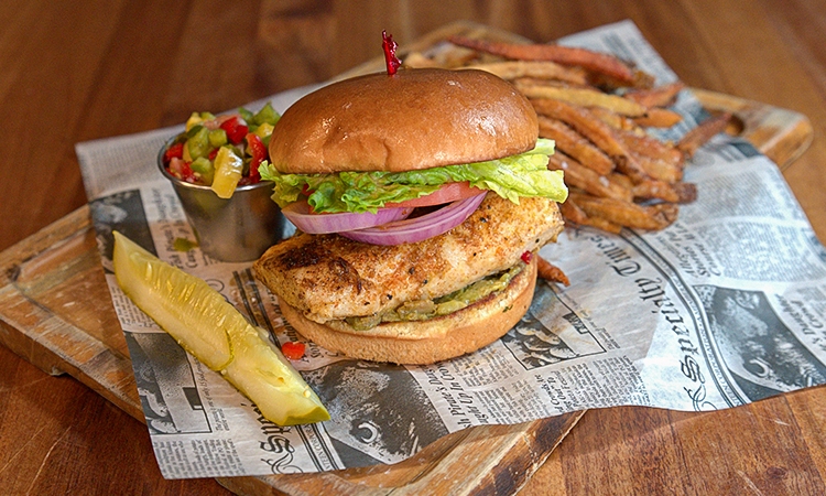 Blackened Mahi Sandwich.