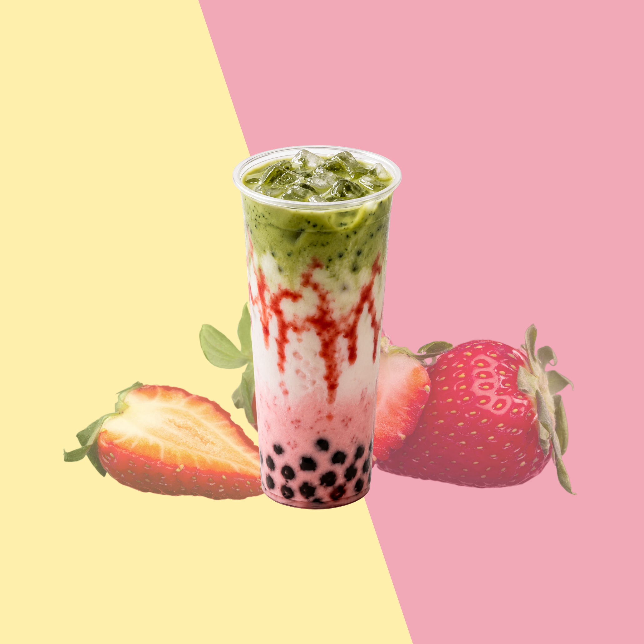 Kyoto Strawberry Pink Matcha Latte.