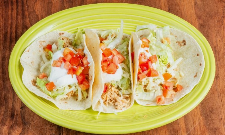 (2) soft tacos.