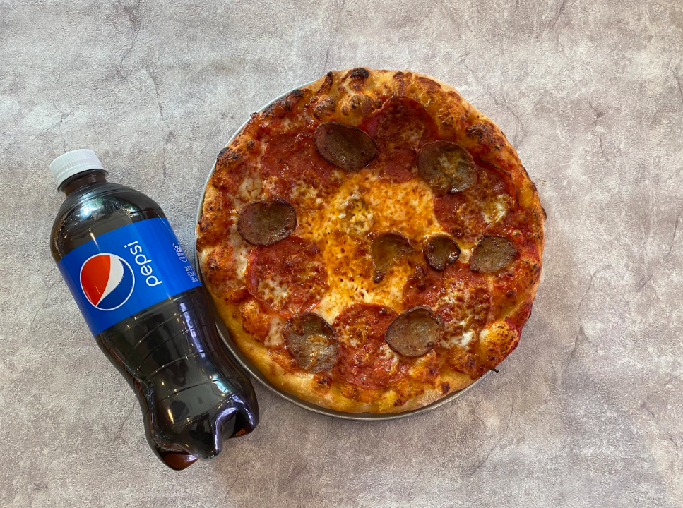 Personal 10" 2 topping + drink.