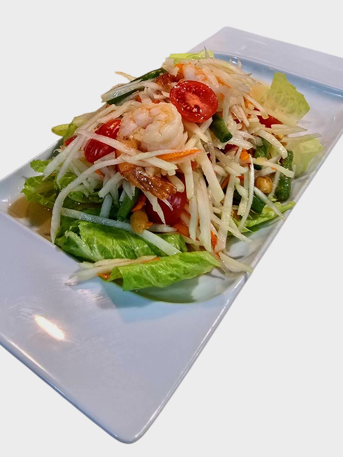 Papaya Salad (Som Tum) ส้มตำไทย.