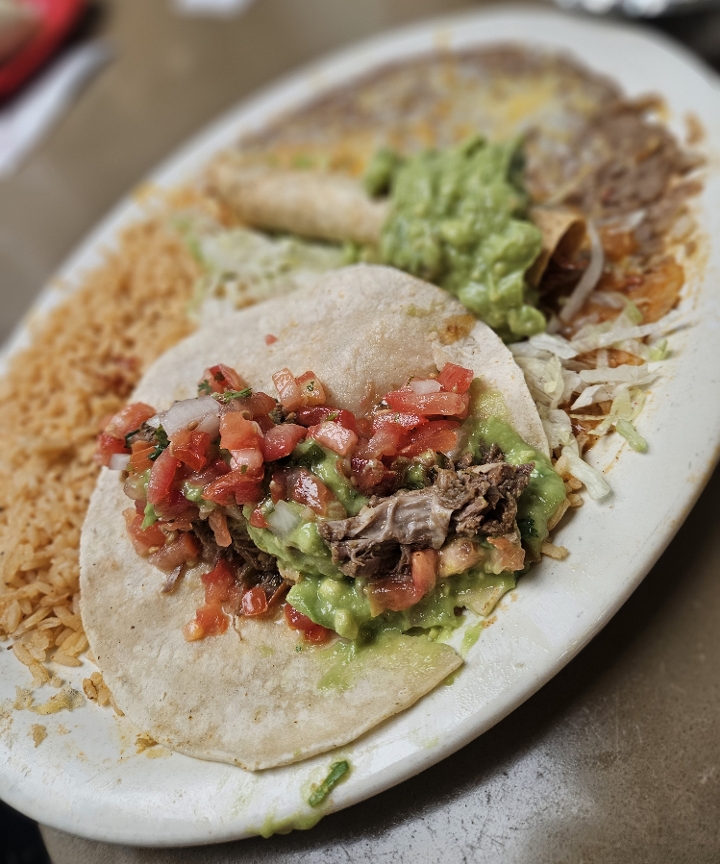 #9B-One Taquito & One Soft Taco.