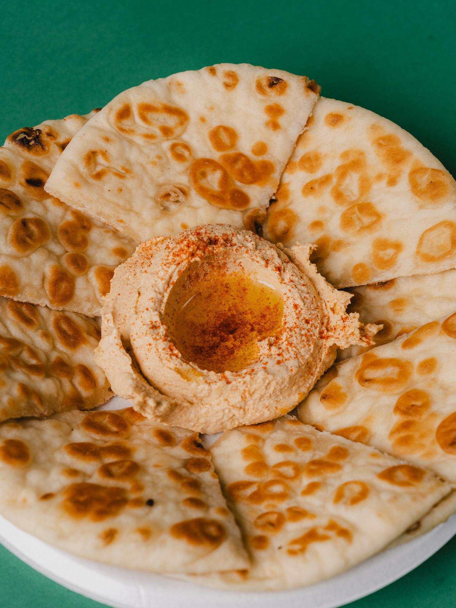 Large Spicy Hummus & Pita.