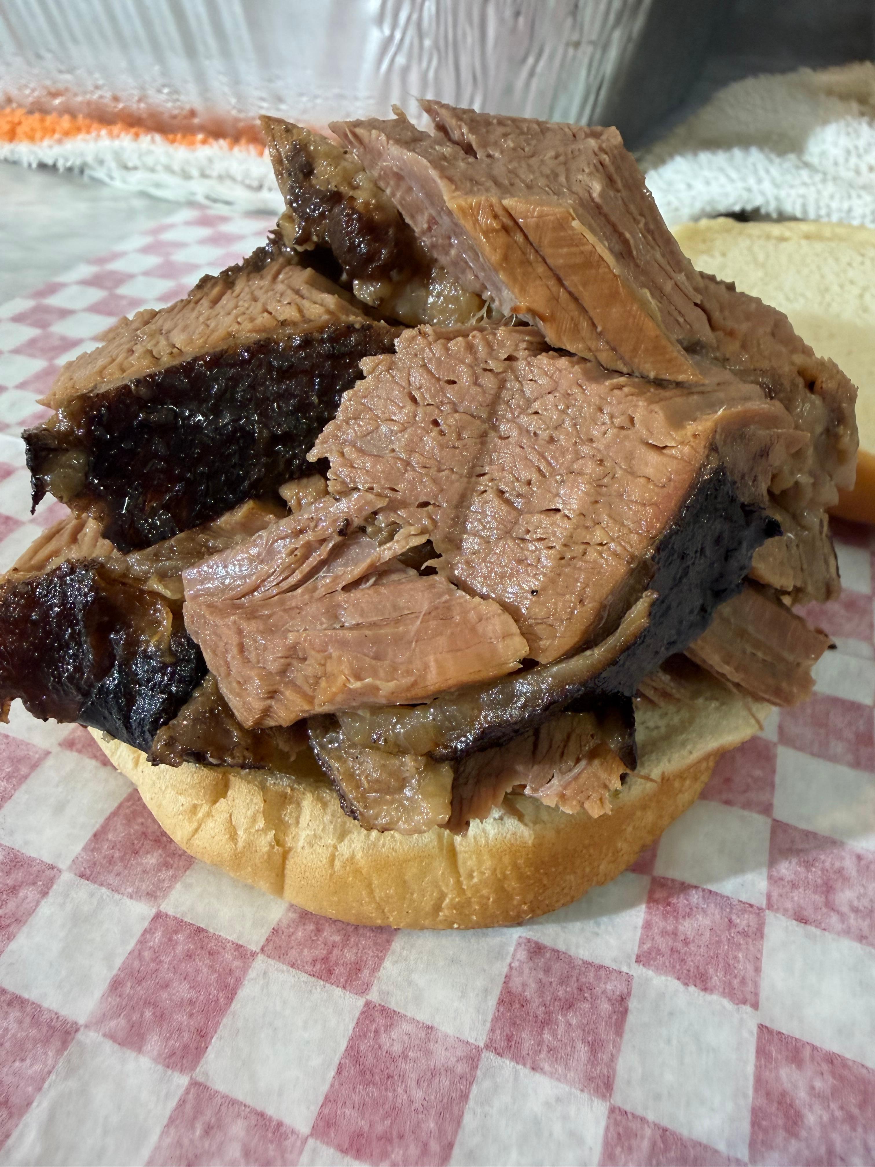 Brisket Sandwich.