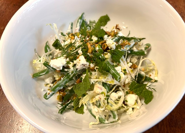 Warm Haricot Vert Salad.