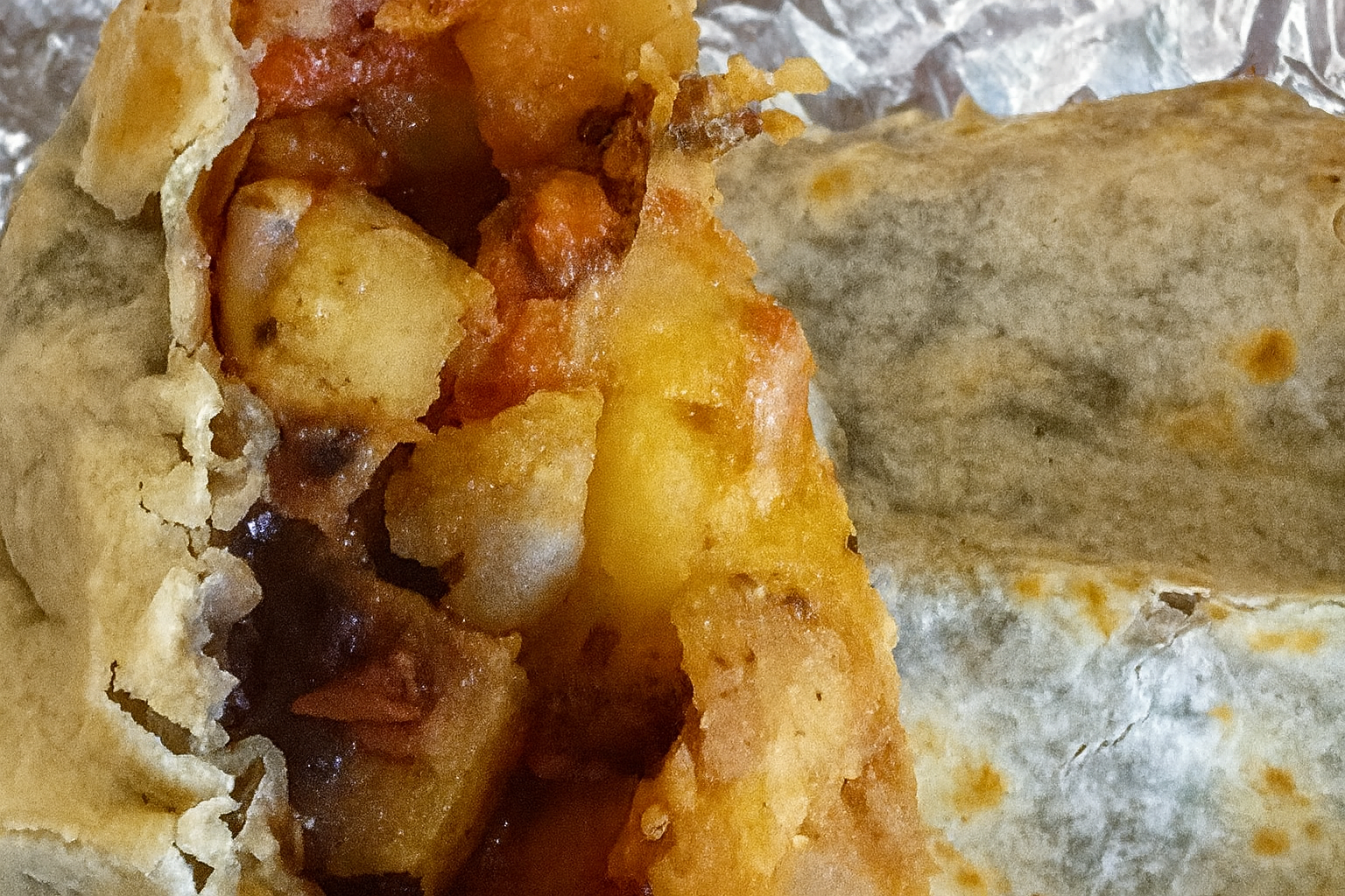 Burrito - Papa a la Mexicana.