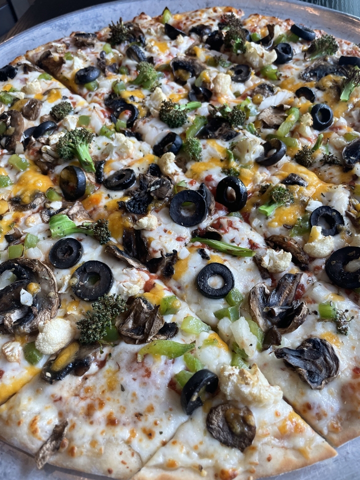 Medium Thin Veggie Supreme.