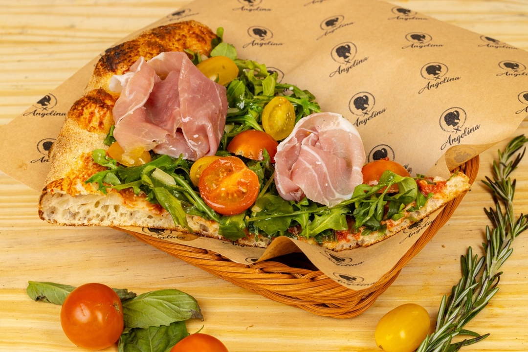 Prosciutto & Arugula Pizza.