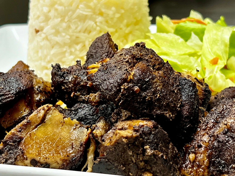 Jerk Pork Dinner.