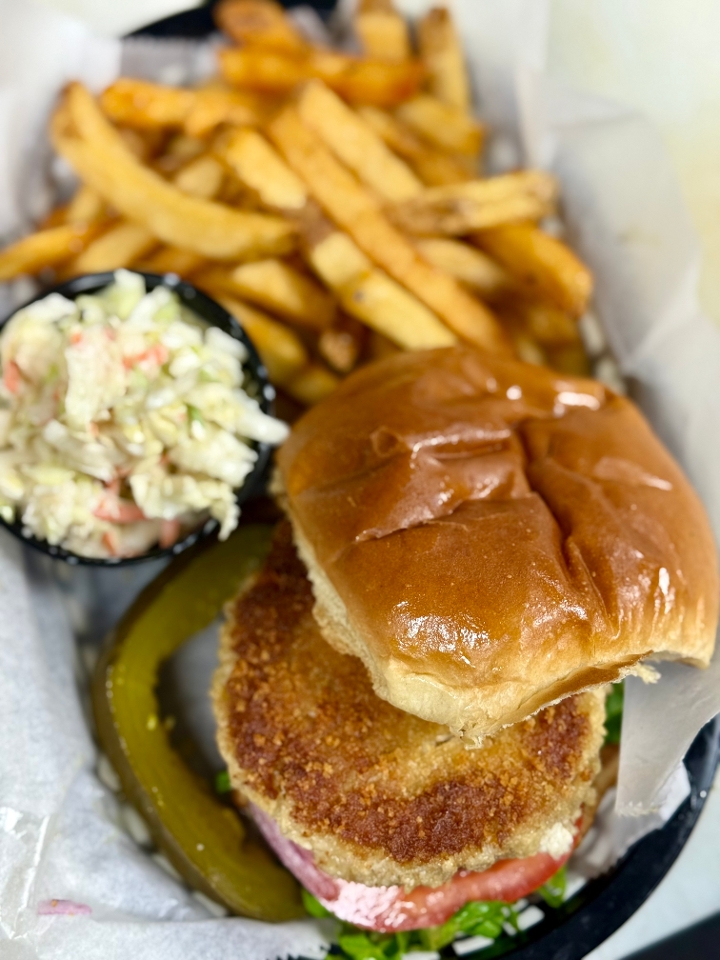 Crab Cake Sandwich.