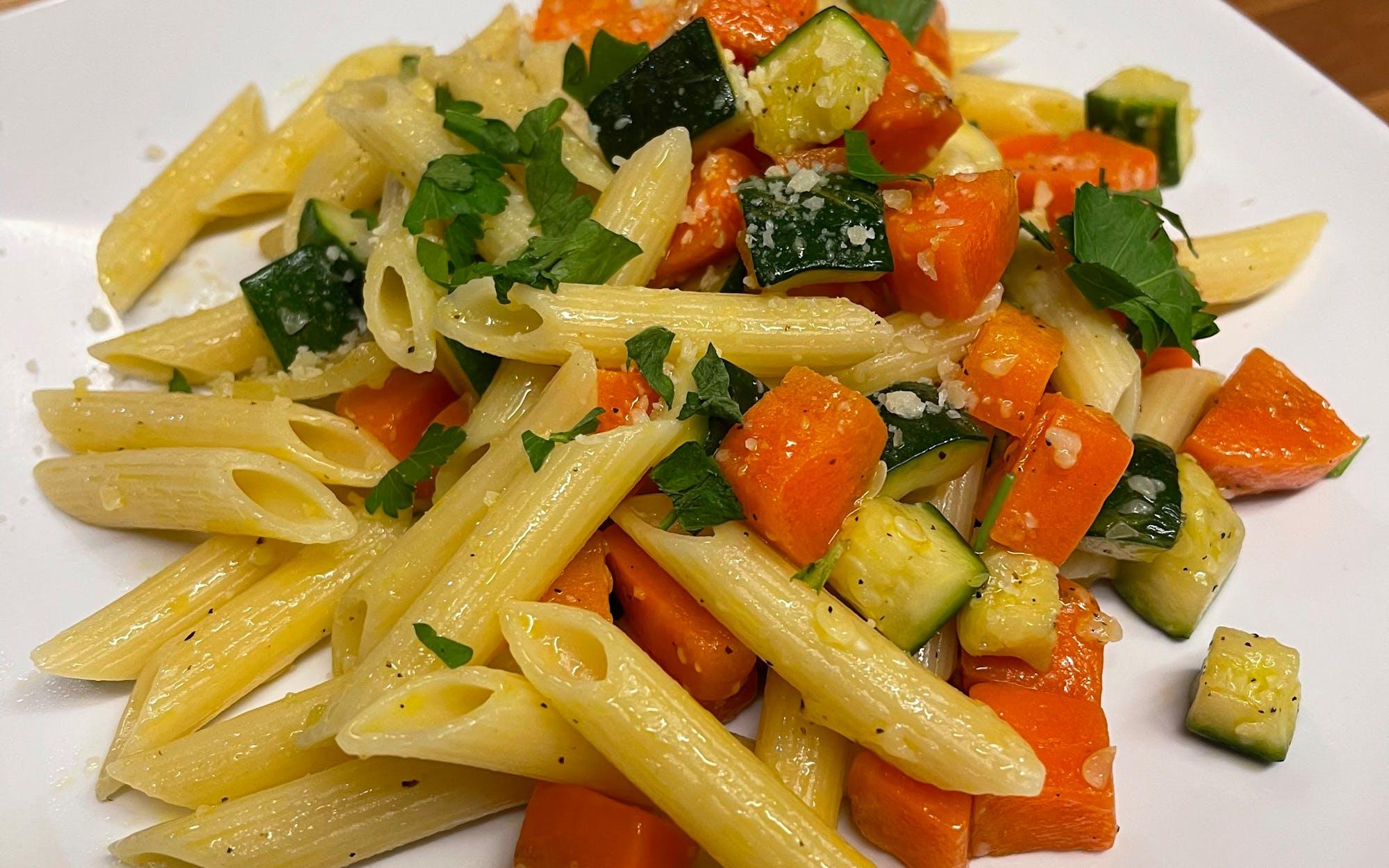 Pasta Primavera Gluten Free.